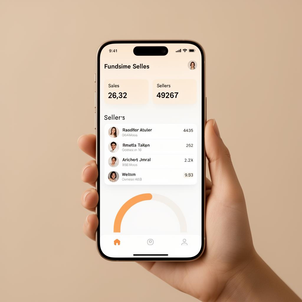 Mobilapp med försäljningsstatistik