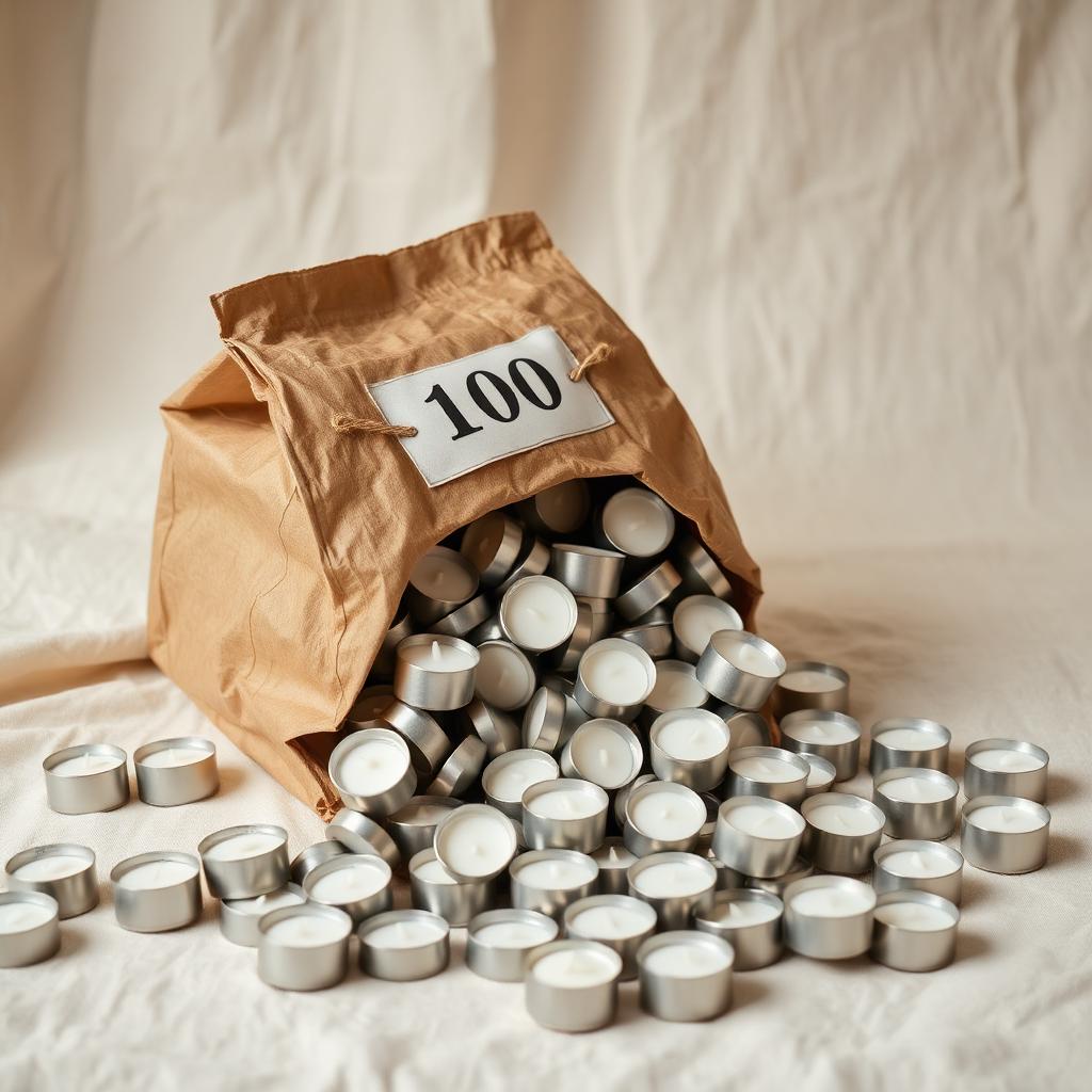 Värmeljus 6 h – 100-pack